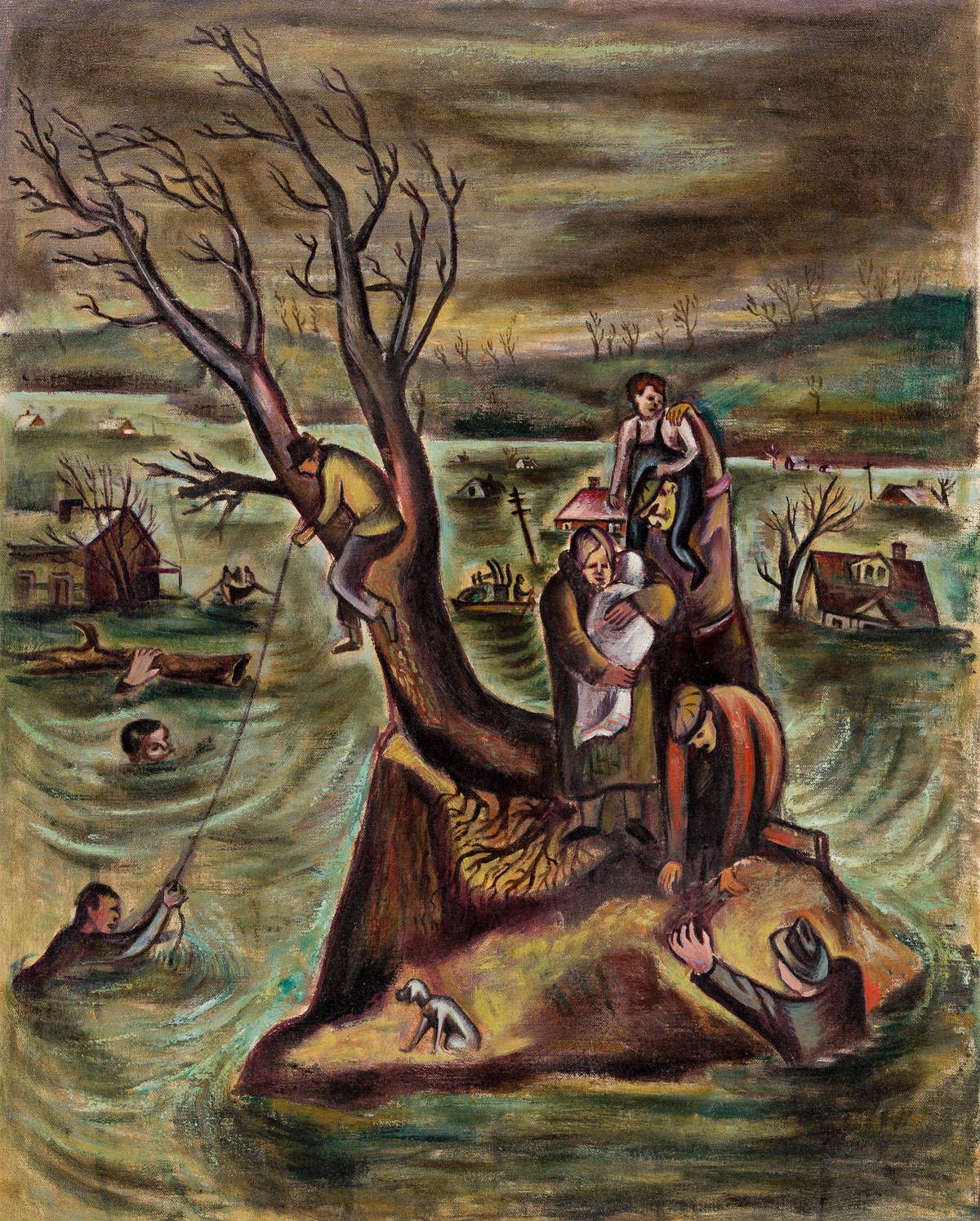 LEON BIBEL (1912-1995) The Flood.